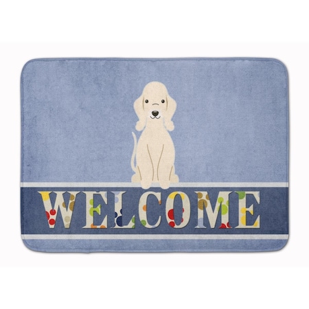 Carolines Treasures Bedlington Terrier Sandy Welcome Machine Washable Memory Foam Mat BB5672RUG